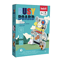 Бизиборд медведь деревянная игрушка развивающая Busyboard для детей мальчиков и девочек от 3 лет бизи борд