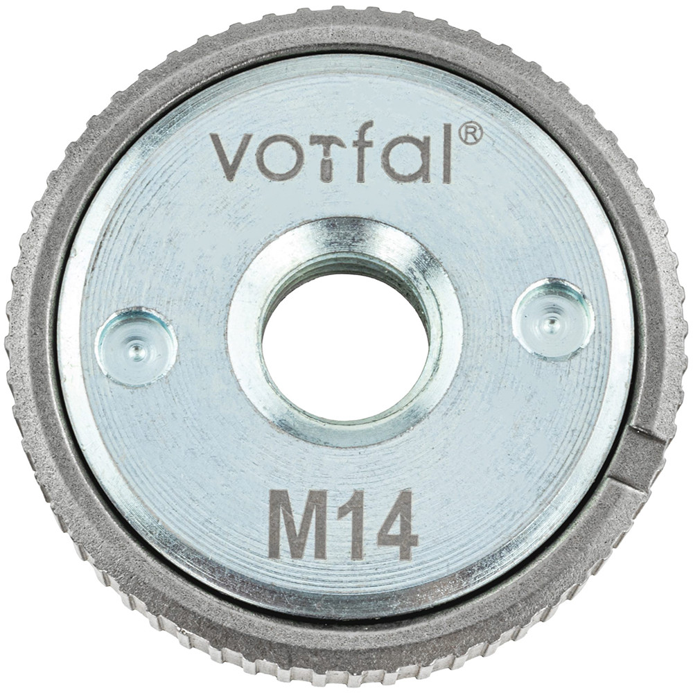 Самозатискна гайка для кутової шліфувальної машини М14 (диск 230 мм) Vorfal V07136, фото 1