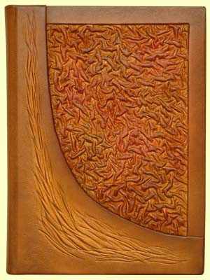 Щоденник А5, шкіра, Корал