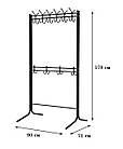 Стійка-вішалка для одягу металева підлогова Гардеробна в передпокій (90 х 71 х 178 см), фото 2