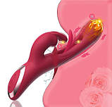 Подвійний вібратор "Hot" з пульсацією, фото 7