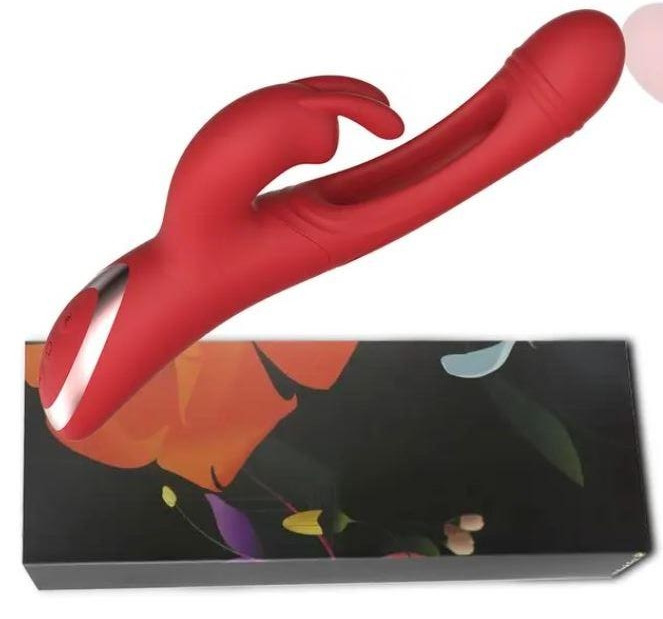 Подвійний вібратор "Hot" з пульсацією, фото 1