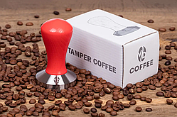 Темпер ТМ VD Coffee "Classic",  червоний Ø 51 мм.