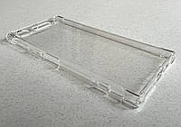 Sony Xperia XZ1 защитный чехол прозрачный, с бортиками, з ударопрочного силикона