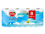 Туалетний папір Ruta Pure White Deluxe 3сл 8шт/уп білий