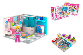 Конструктор для дівчинки Ванна кімната Луни 204 дет Iblock junior KH08/001/3