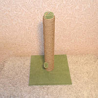 Столб когтеточка для кошек 55 см цвет зеленый , напольная когтеточка для котов 55 см SKT-02