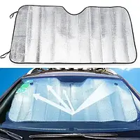 Сонцезахисна шторка для авто на лобове вікно 150*80см  "Elegant" 100556