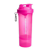 Бутылка-шейкер спортивный SmartShake Slim NEON Pink (500 ml, pink), SmartShake xochu.com.ua