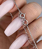 Срібний ланцюжок з кулоном під гравіювання, фото 5