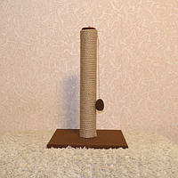 Столб когтеточка для кошек 55 см цвет коричневый , напольная когтеточка для котов 55 см SKT-02