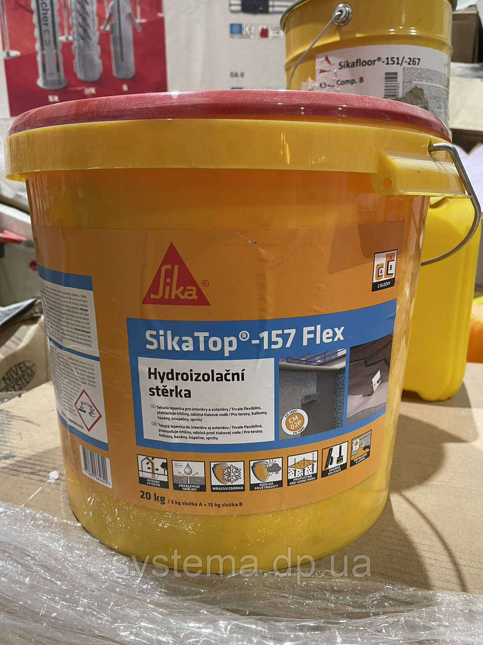 SikaTop® Seal-107, А+В - Гідроізоляційна суміш для захисту бетону від вологи, 25 кг