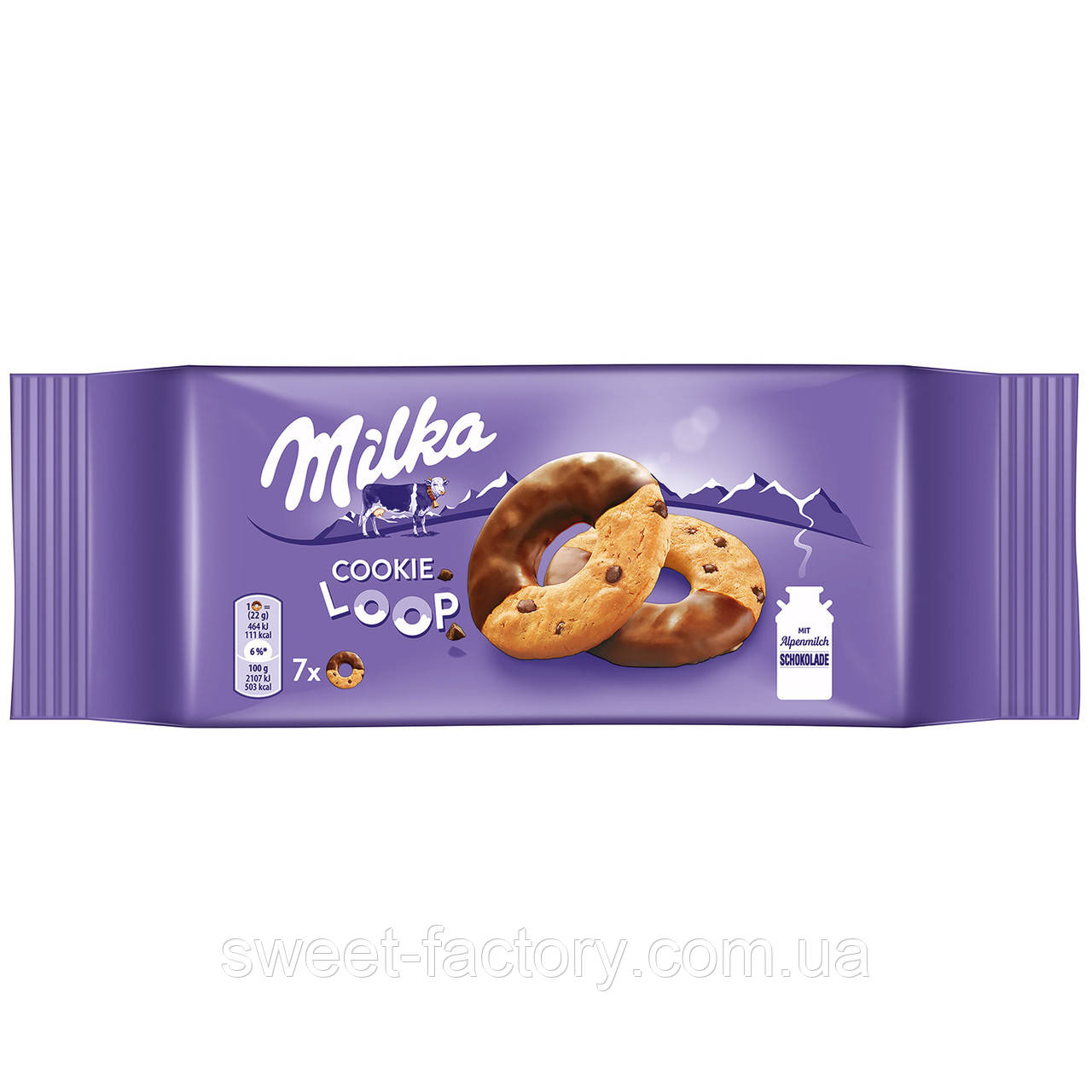 Печиво Milka Loop Cookie 154g, фото 1