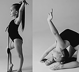 Чорний купальник на бретельках для танців, хореографії, гімнастики Faro Giardino. Розміри від 2 до 14 років, фото 3