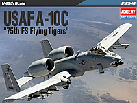 Сборная модель самолета Academy 12348 USAF A-10C '75th FS Flying Tigers'