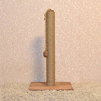 Столб когтеточка для кошек 60 см цвет латте , напольная когтеточка для котов 60 см SKT-03