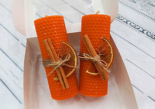 Натуральні свічки із вощини, бджолиного воску.