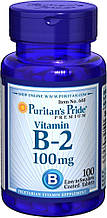 Вітамін В-2, Vitamin B-2 (Riboflavin), Puritan's Pride, 100 мг, 100 таблеток