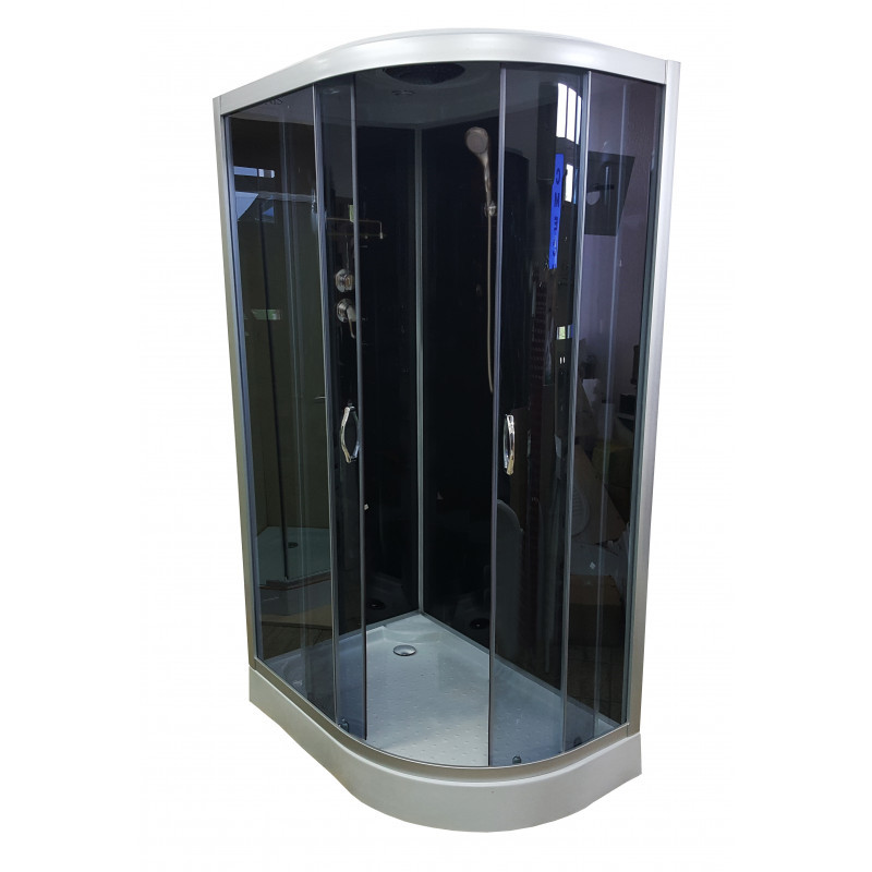 Душовий бокс Atlantis AKL 120P-T ECO GR L 120x80x220 мілкий піддон