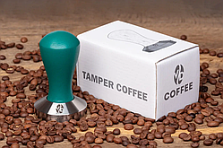 Темпер ТМ VD Coffee "Classic",  зелений Ø 58.4 мм.