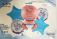 Набор фольгированных шаров на рождение мальчика