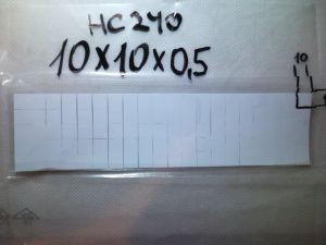 Термо прокладка силікон HC240 10*10*0.5