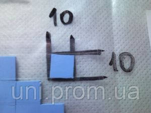 Термо прокладка силікон HCH600 10*10*1, фото 1