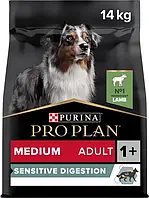 Purina Pro Plan Medium Adult 1+ Sensitive Digestion Lamb 3 кг сухой корм для собак (167781-13) OD