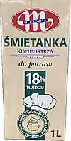 Вершки 18% длятрав MLEKOVITA Smietanka do potraw 1 л (12шт/яск)