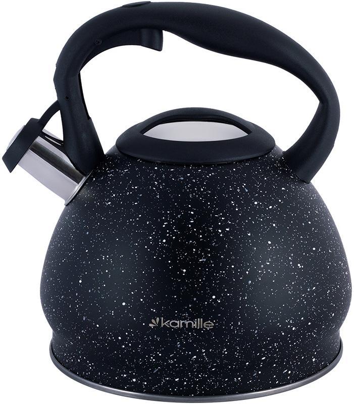 Чайник Kamille Whistling Kettle Marble 2.7 л із неіржавкої сталі зі свистком