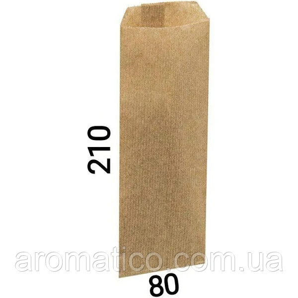 Пакет паперовий 80*210 крафт