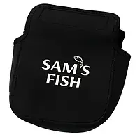 Сумка-чехол для рыболовной катушки Sams Fish SF24159-M 17х18см черный