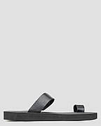 Шльопанці жіночі чорні натуральна шкіра Україна On The Top — розмір 37 (24 см) (модель: TopP-16WBlack)