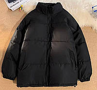 Осенняя базовая теплая женская куртка оверсайз Модная стильная курточка на змейке синтепон 250 на подкладке
