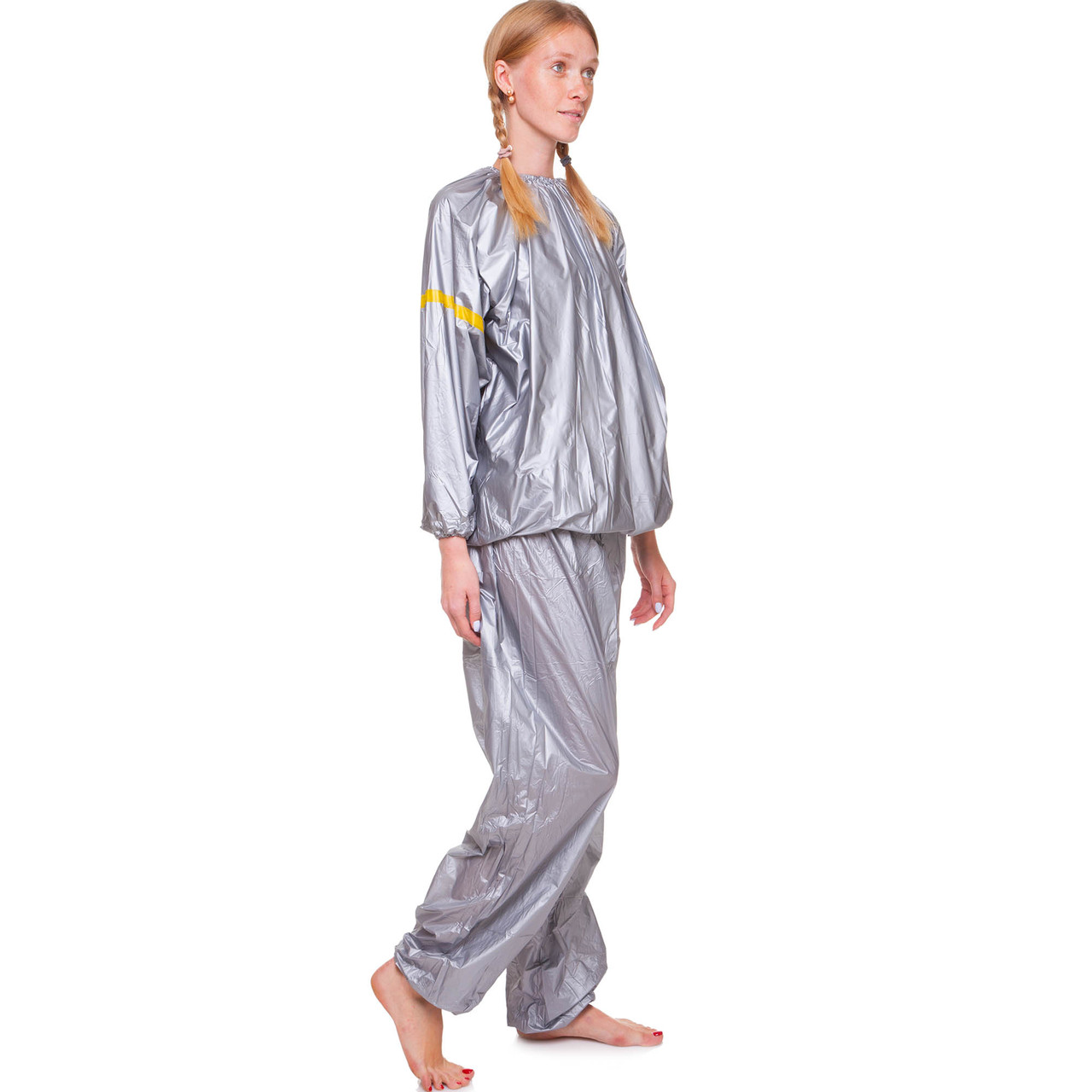 Сгоночные костюмы, Костюм весогонка, Костюм сауна для бега Sauna Suit Серый (В-КА22) XXL - фото 2 - id-p2096033378
