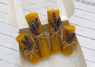 Натуральні свічки із вощини, бджолиного воску.