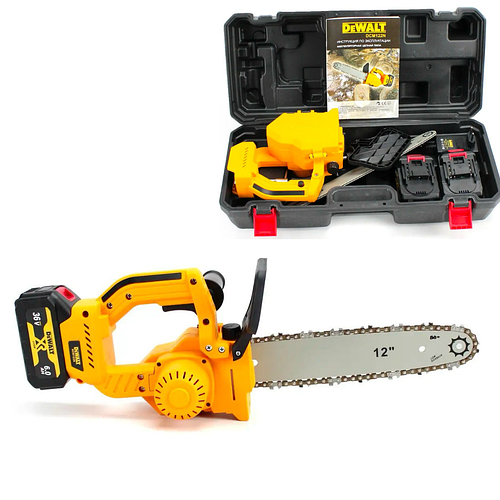 Аккумуляторная цепная пила DeWalt DCM122N 36V 6Ah шина 30 см, АКБ пила ...