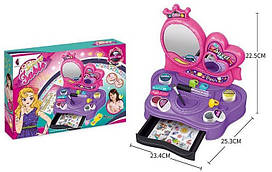 Дитячий набір для тату (поличка, дзеркало, аксесуари, трафарети, наліпки, блискітки) KL 20999
