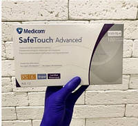 Перчатки нитриловые фиолетовые Medicom SafeTouch Advanced, 100 штук