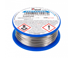 Припій CYNEL Sn60Pb40 із флюсом; 3,0 мм.; 100 грам