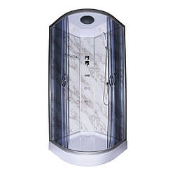 Душовий бокс TKF90/1 Мармур BG 90x90x213 мілкий піддон