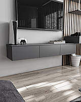 Підвісна ТВ тумба Moreli Т-221 Ш1500/В242/Г360 мм Антрацит