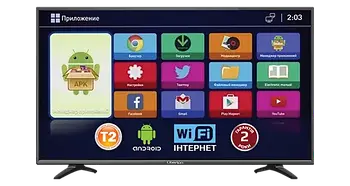 ТЕЛЕВІЗОР Liberton 32AS1HDTA1 LED 32" 81см, 1366х768пікс. HD ready, ANDROID 11, DVB-T/C/T2, пам'ять 1Гб/8Гб , звук 2x10Вт.