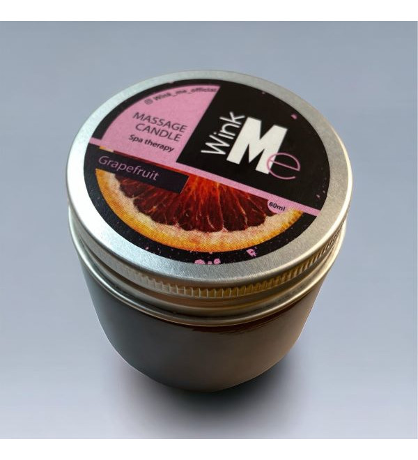 Масажна свічка Wink Me Grapefruit, 60 мл