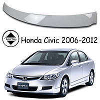 Козырек заднего стекла Honda Civic Хонда Сивик 2006-2012 Седан Дефлектор заднего стекла стеклопластик