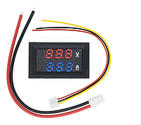 Цифровой вольтметр амперметр DC 0-100в, до 10A - Для замеров состояния заряда батареи, Блока питания, Силы