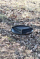 Сковорода багаттява трисекційна 50 см для природи Трисекційна сковорідка для смаження на багатті, фото 2