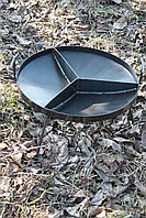 Сковорода багаттява трисекційна 50 см для природи Трисекційна сковорідка для смаження на багатті, фото 4