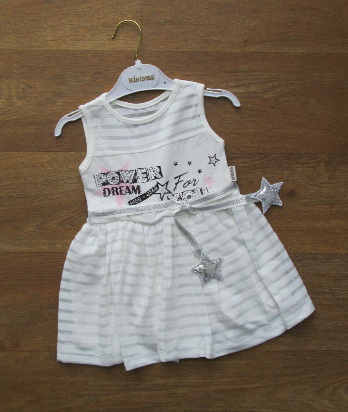 Дитяче біле плаття опоптим турецьке з поясом р.1 2 4 роки