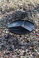 Сковорода багаттява трисекційна 50 см для природи Трисекційна сковорідка для смаження на багатті, фото 5